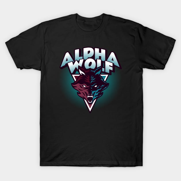 Alpha wolf art T-Shirt by Wolf Clothing Co